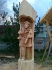 rzeźba w drewnie św.Hubert
