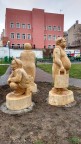 rzeźba w drewnie Janusz i Grażyna