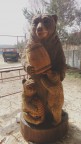 rzeźba w drewnie miśki niedźwiedź
