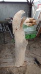 rzeźba w drewnie sokół