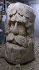 rzeźba w drewnie dębowy dziadek