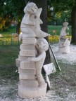 rzeźba w drewnie Jacek i Placek